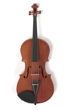 3D render keman müzik aleti