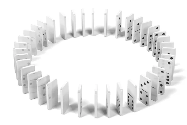 3D-rendering av domino set — Stockfoto