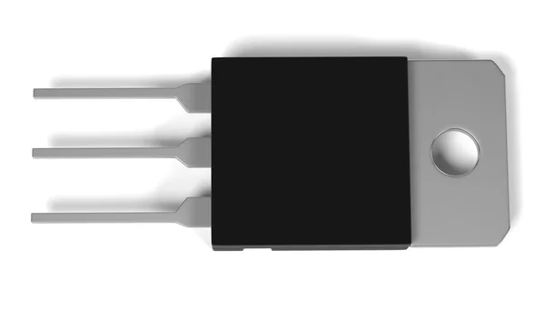 3D візуалізація частини транзистора — стокове фото