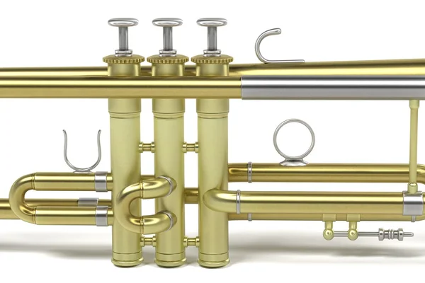 3d rendering of jazz trumpet — Stock Photo, Image