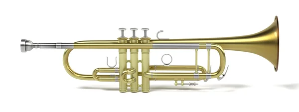 3d rendering of jazz trumpet — Stock Photo, Image