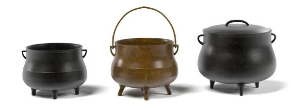 3d renderings of alchemy pots — Stock Photo, Image