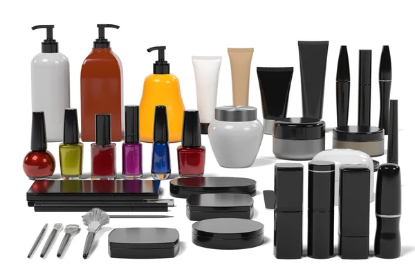 3d rendering of cosmetics set — Stock Photo, Image