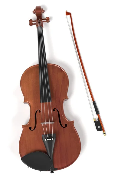 3D-Darstellung von Geigen-Musikinstrumenten — Stockfoto