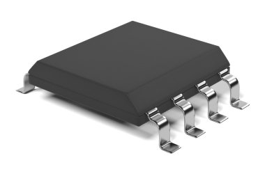 bilgisayar çipi 3D render