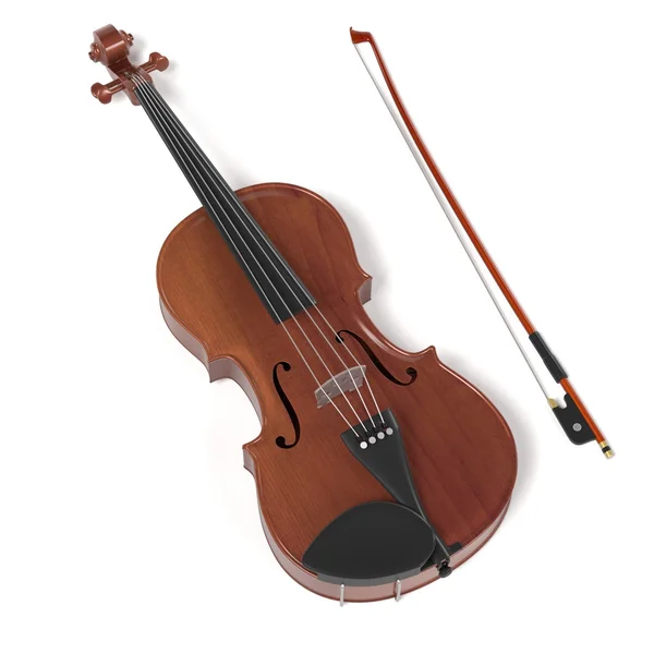 Rendering skrzypce instrumentów muzycznych — Zdjęcie stockowe