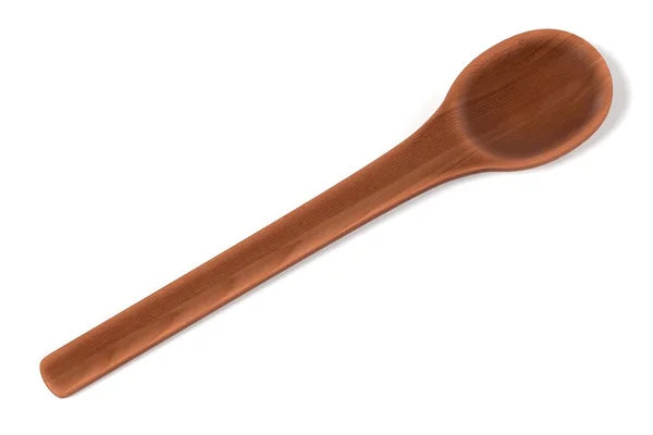 Representación 3d de cuchara de madera —  Fotos de Stock