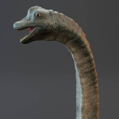 Brachiosaurus Dinozorunun Gerçekçi 3B Renderi