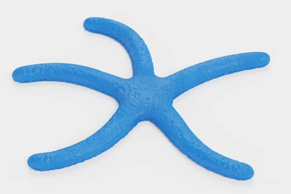 Réaliste Render Blue Starfish — Photo