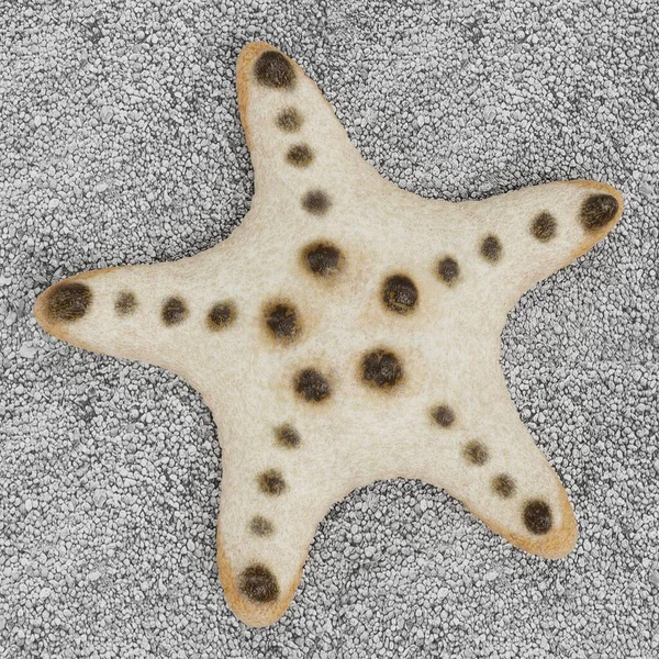 Realistisk Render Choklad Chip Starfish — Stockfoto