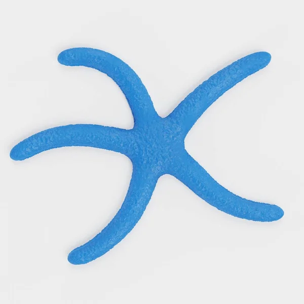 Render Realistico Blue Starfish — Foto Stock