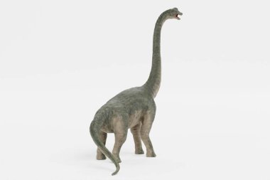 Brachiosaurus Dinozorunun Gerçekçi 3B Renderi