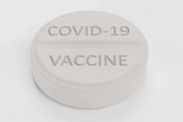 Renderizado Realista Píldora Vacuna Covid —  Fotos de Stock
