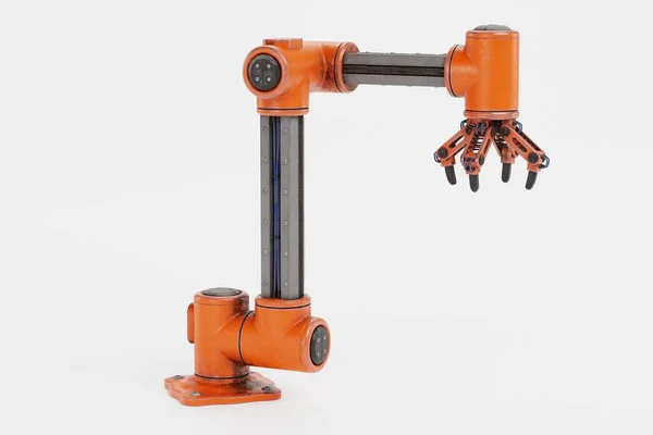 Realistische Render Van Robotic Arm — Stockfoto