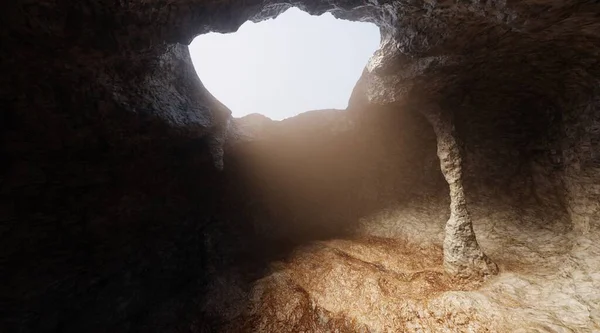 Realistic Render Cave — Stock Photo, Image