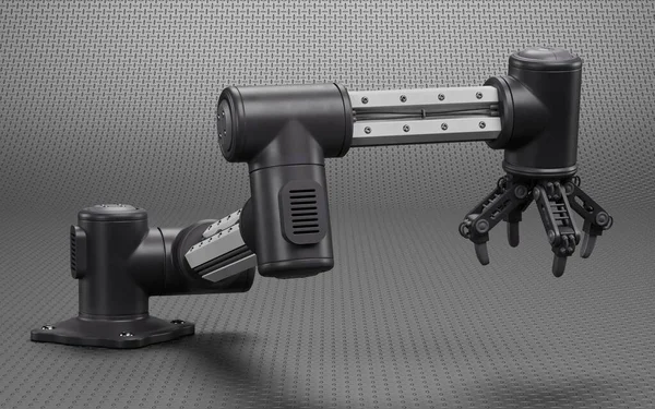 Realistische Render Van Robotic Arm — Stockfoto