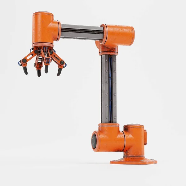 Realistische Render Van Robotic Arm — Stockfoto