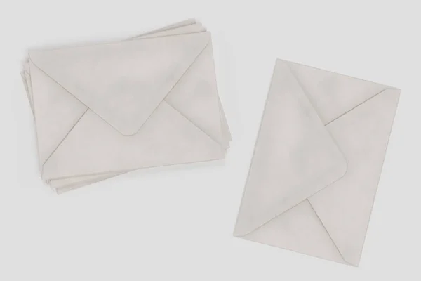 Renderização Realista Envelopes Papel — Fotografia de Stock