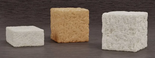 Realistic Render Sugar Cubes — Stock Photo, Image