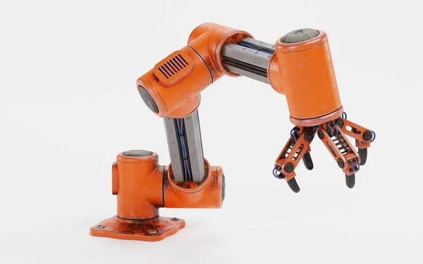 Realistische Render Van Robotic Arm — Stockfoto