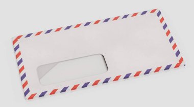 Kağıt Zarfın Gerçekçi 3B Çizimi