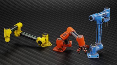 Robotik Kolların Gerçekçi 3B Çizimi