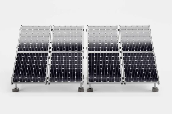 Renderizado Realista Del Panel Solar —  Fotos de Stock