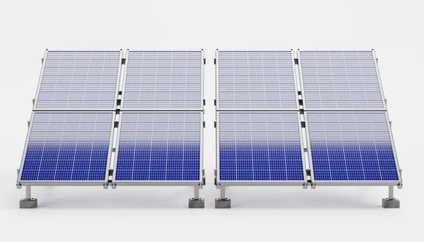 Renderizado Realista Del Panel Solar —  Fotos de Stock