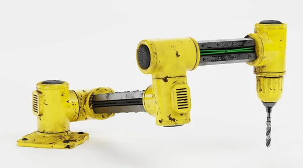 Realistyczne Render Robotic Arm — Zdjęcie stockowe