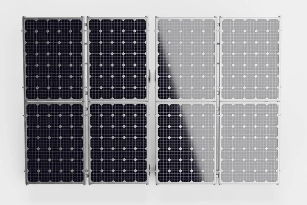 Renderizado Realista Del Panel Solar —  Fotos de Stock