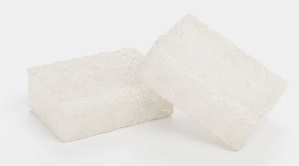 Realistische Render Sugar Cubes — Stockfoto