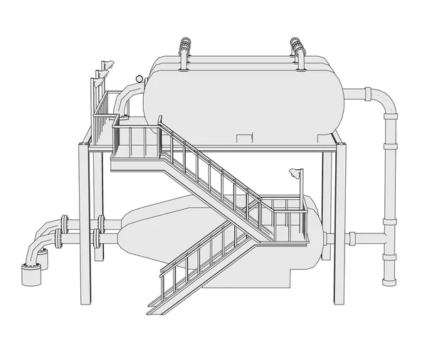 Alkylation unit — Stock Photo, Image