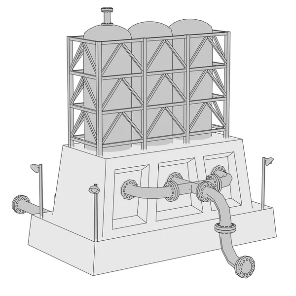 Coker Unit — Stock Photo, Image