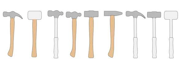 Hammers (work tools) — Stock Photo, Image