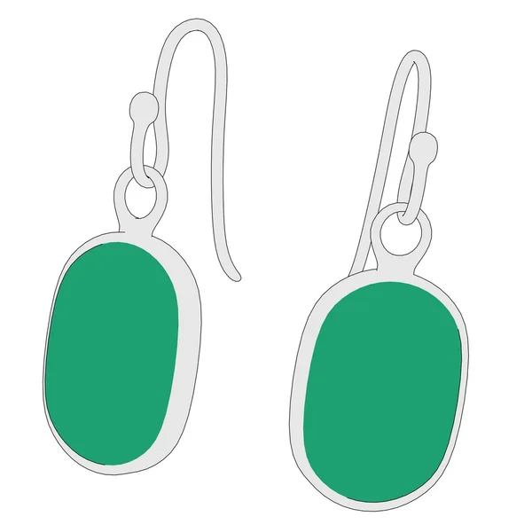 Earrings - jewellry — Stock Photo, Image