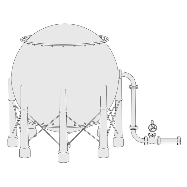 Unidad de almacenamiento de gas —  Fotos de Stock