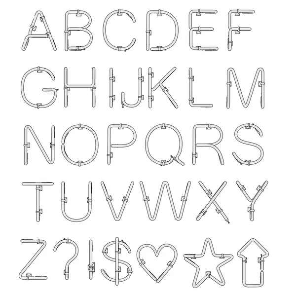Bulb alphabet — Stock Photo, Image