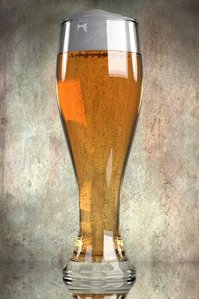 Beer in glass — Stock Photo, Image