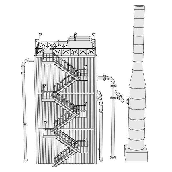 Oil refinery — Stock Photo, Image