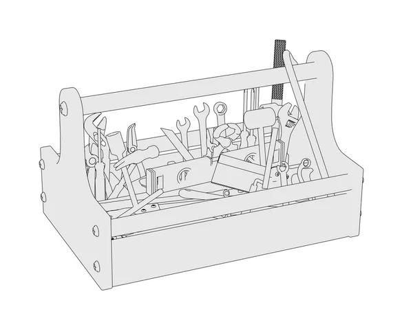 Werkzeugkasten — Stockfoto