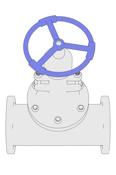 Industriële ventiel — Stockfoto