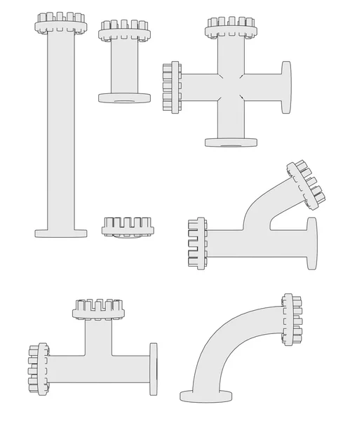 Industrial pipes — Stockfoto