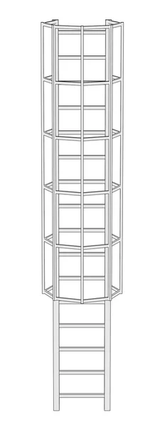 Komin drabiny — Zdjęcie stockowe