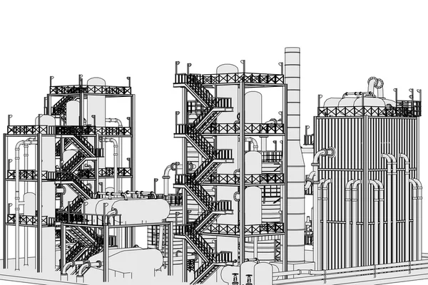 Refinería de petróleo — Foto de Stock