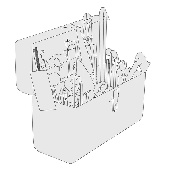 Imagem da caixa de ferramentas — Fotografia de Stock