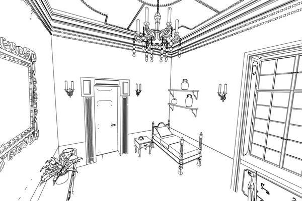 Manor interior — Stock Photo, Image