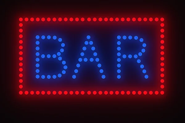 Light bulb bar sign — Stock Photo, Image