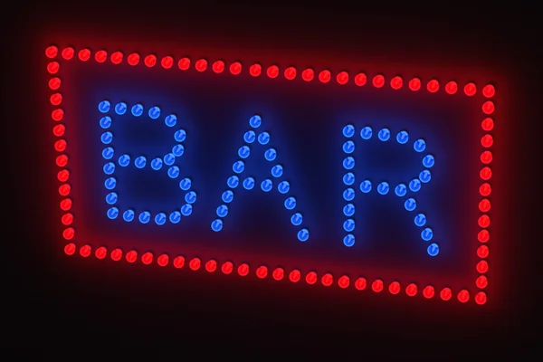 Bulb bar sign — Stock Photo, Image