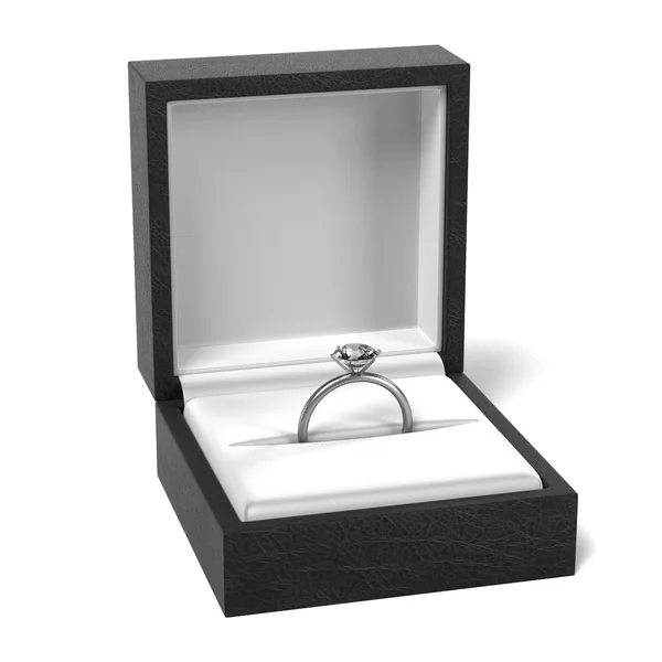 Anillo en caja — Foto de Stock