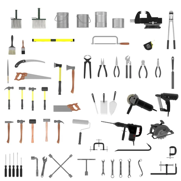 Large colection of tools — Stock Photo, Image